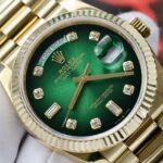 Rolex Day-Date 128238 Best Replica Watch Dial Green Ombre Weight 158 Grams QF Factory 36mm - Image 5
