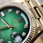 Rolex Day-Date 128238 Best Replica Watch Dial Green Ombre Weight 158 Grams QF Factory 36mm - Image 6