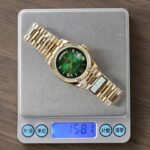 Rolex Day-Date 128238 Replica Watch Green Ombre Dial Weight 158gram QF 36mm - Image 2