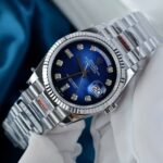 Rolex Day-Date 128239 Replica Watches Blue Ombre Dial Weight ~157 Grams QF Factory 36mm - Image 3