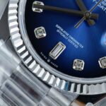 Rolex Day-Date 128239 Replica Watches Blue Ombre Dial Weight ~157 Grams QF Factory 36mm - Image 6