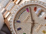 Rolex Day-Date 128395TBR Refined 18K Gold Wrapped & Moissanite Diamonds Best Replicas 36mm - Image 5