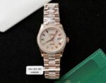 Rolex Day-Date 128395TBR Refined 18K Gold Wrapped & Moissanite Diamonds Best Replicas 36mm - Image 3