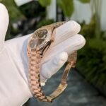 Rolex Replica Watch Day-Date 228235 Gold Wrapped Chocolate Dial GM Factory 40mm - Image 5