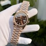 Rolex Replica Watch Day-Date 228235 Gold Wrapped Chocolate Dial GM Factory 40mm - Image 4