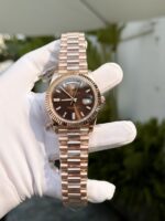 Rolex Replica Watch Day-Date 228235 Gold Wrapped Chocolate Dial GM Factory 40mm - Image 3