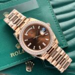 Rolex Fake Watch Day-Date 228235 Chocolate Dial EW Factory 40mm