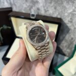 Rolex Day-Date 228235 Replica Watch Refined With Moissanite Diamonds 40mm - Image 2