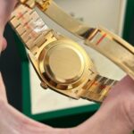 Rolex Day-Date 228238 Replica Watch Yellow Dial President Strap AR Factory 40mm - Image 10