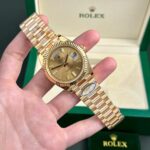 Rolex Day-Date 228238 Replica Watch Yellow Dial President Strap AR Factory 40mm - Image 2
