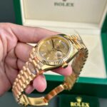 Rolex Day-Date 228238 Replica Watch Yellow Dial President Strap AR Factory 40mm - Image 5