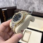 Rolex Day-Date 228238 Replica Watch Black Dial Refined Moissanite Diamond 40mm - Image 4