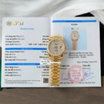 Rolex Day-Date 18K Gold Wrapped + Moissanite Diamonds Copies Watches GM Factory 36mm