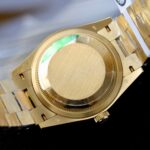 Rolex Day-Date 18K Gold Wrapped + Moissanite Diamonds Copies Watches GM Factory 36mm - Image 10