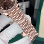 Rolex Day-Date 18K Gold Wrapped Replica Watch Chocolate Dial GM V2 40mm - Image 4