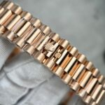 Rolex Day-Date Gold Wrapped Replica Watch With Moissanite Ruby Red Diamond 40mm - Image 9