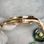 Rolex Day-Date Gold Wrapped Replica Watch With Moissanite Ruby Red Diamond 40mm - Image 7