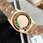 Rolex Day-Date Gold Wrapped Replica Watch With Moissanite Ruby Red Diamond 40mm - Image 8