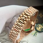 Rolex Replica Watch Day-Date Gold Wrapped Moissanite Diamonds Eisenkiesel Dial GS Factory 40mm - Image 9