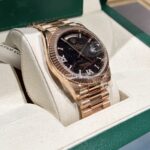 Rolex Rep 11 Watch Day-Date Rose Gold Wrapped Lava Dial 40mm - Image 4