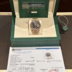 Rolex Rep 11 Watch Day-Date Rose Gold Wrapped Lava Dial 40mm