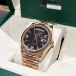 Rolex Rep 11 Watch Day-Date Rose Gold Wrapped Lava Dial 40mm - Image 5