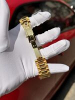 Rolex Day-Date Solid Gold Wrapped Replica Watch With Moissanite 40mm - Image 6