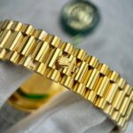 Rolex Day-Date Gold Wrapped Replica Watch With Moissanite Diamonds GM V2 40mm - Image 9