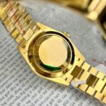 Rolex Day-Date Gold Wrapped Replica Watch With Moissanite Diamonds GM V2 40mm - Image 6