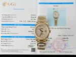 Rolex Day-Date Best Copies Watch 18K Gold Wrapped + Moissanite Diamonds Weight 159Gram QF 36mm