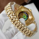 Rolex Day-Date Best Copies Watch 18K Gold Wrapped + Moissanite Diamonds Weight 159Gram QF 36mm - Image 12