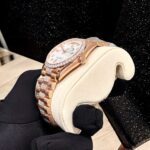 Rolex Day-Date Replica Watch Gold Wrapped Moissanite Diamonds Hong Kong 36mm - Image 10