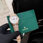Rolex Day-Date Replica Watch Gold Wrapped Moissanite Diamonds Hong Kong 36mm - Image 3