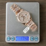 Rolex Day-Date Gold Wrapped + Moissanite Baguette Diamonds Replica Watch GMF 40mm - Image 2