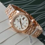Rolex Day-Date Custom Rose Gold Wrapped + Dial Moissanite Diamonds 40mm - Image 4