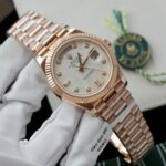Rolex Day-Date Custom Rose Gold Wrapped + Dial Moissanite Diamonds 40mm - Image 5