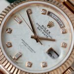 Rolex Day-Date Custom Rose Gold Wrapped + Dial Moissanite Diamonds 40mm - Image 7