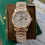 Rolex Day-Date Dial Mother Of Pearl Best Replica Watch Custom Gold Wrapped 36mm - Image 3