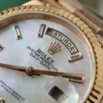 Rolex Day-Date Dial Mother Of Pearl Best Replica Watch Custom Gold Wrapped 36mm - Image 5