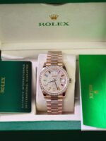 Rolex Day-Date Copies Watches Moissanite Diamonds + 18K Gold Wrapped Custom GM Factory 40mm - Image 2