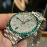Rolex Day-Date Luxury Fake Watches Custom Diamonds Moissanite Weight 200 Grams 40mm - Image 6