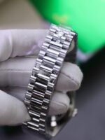 Rolex Day-Date Best Copies Watch Meteorite Wial Custom Diamonds Moissanite Baguette 40mm - Image 11