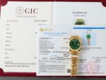 Rolex Day-Date Dial Green Copies Watch Weight 160gram Custom Gold Wrapped 36mm