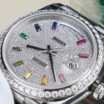 Rolex Day-Date Best Copies Watch Custom Diamonds Moissanite GM Factory 40mm - Image 6