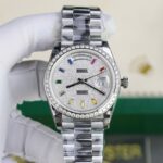 Rolex Day-Date Best Copies Watch Custom Diamonds Moissanite GM Factory 40mm - Image 4