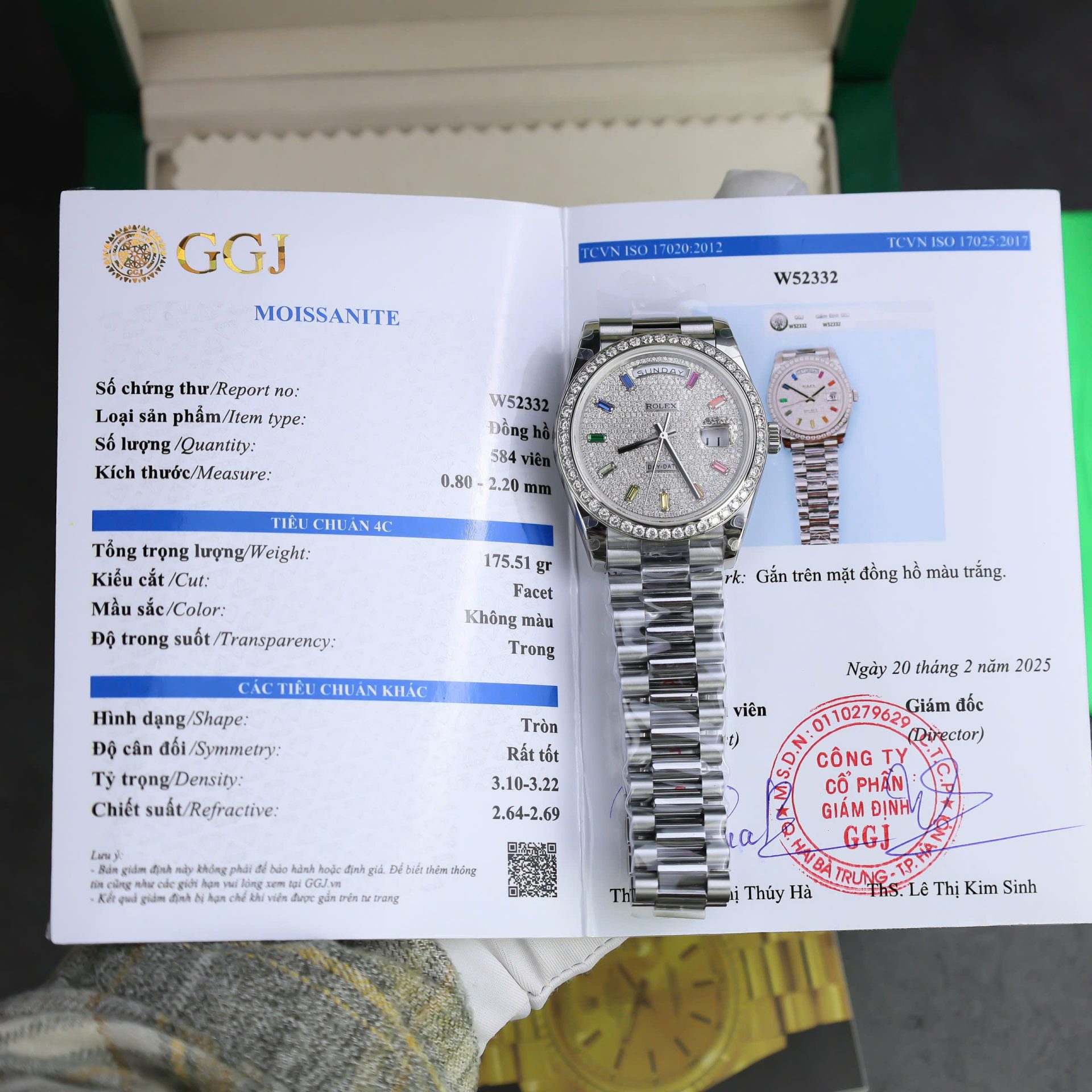 Dong-Ho-Rolex-Day-Date-Coc-So-7-Mau-Che-Tac-Dinh-Kim-Cuong-Moissanite-GMF-40mm-8.jpg Rolex Day-Date Best Copies Watch Custom Diamonds Moissanite GM Factory 40mm - Image 1