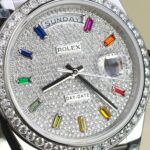 Rolex Day-Date Best Copies Watch Custom Diamonds Moissanite GM Factory 40mm - Image 7