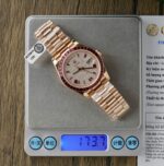 Rolex Best Replica Watch Day-Date Custom Ruby Red & Baguette Moissanite Diamonds GM Factory 40mm - Image 2