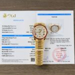 Rolex Day-Date Replica Watch Ruby Red + Moissanite Diamonds Gold Wrapped GM Factory 40mm