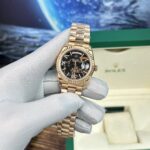 Rolex Fake Watch Day-Date Rose Gold Lava Dial BP Factory 40mm - Image 3